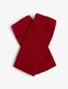 Johnstons Cashmere Wristwarmers In Classic Red