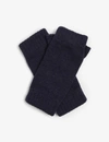 Johnstons Cashmere Wristwarmers In Navy