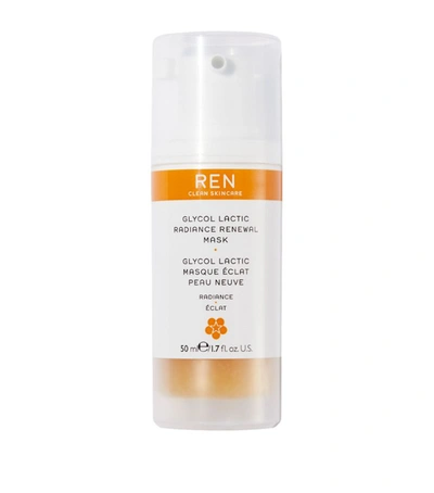 Ren Glycol Lactic Radiance Ewal Mask (50ml) In White