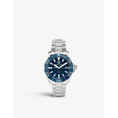 Tag Heuer Aquaracer Blue Dial Automatic Steel Mens Watch Way211c Box Card In Not Applicable