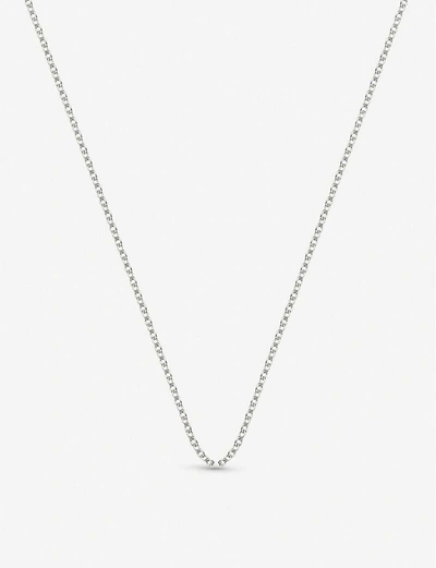 Monica Vinader Womens Rolo Sterling Silver Adjustable Chain 30-32'