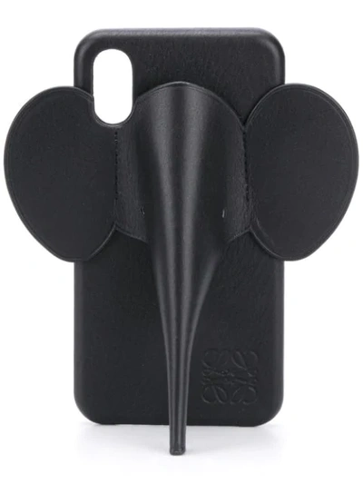 Loewe Iphone / Ipad Case In Black Leather