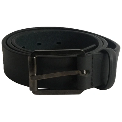 Pre-owned Jil Sander Leather Belt In Grey