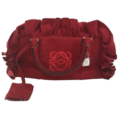 Pre-owned Loewe Amazona Bag In Red