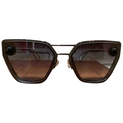 Pre-owned Christopher Kane Black Metal Sunglasses