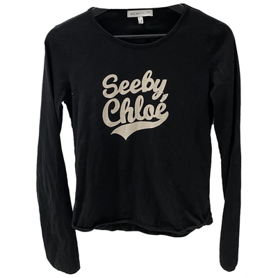 Pre-owned See By Chloé Black Cotton Top