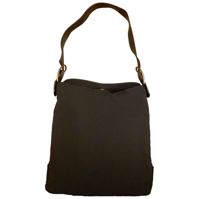 Pre-owned Ferragamo Cloth Handbag In Black