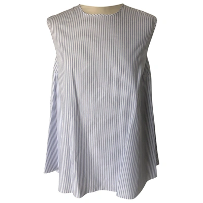 Pre-owned Rochas Blue Cotton Top