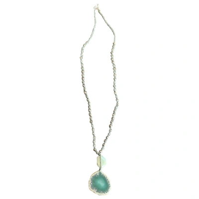 Pre-owned Chan Luu Cloth Necklace In Green