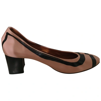 Pre-owned Lanvin Leather Heels In Pink