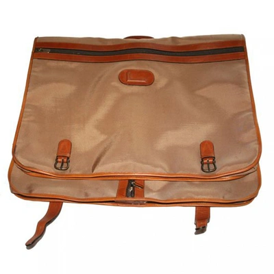 Pre-owned Lancel Cloth Travel Bag In Beige