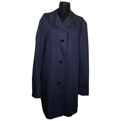 Pre-owned Tommy Hilfiger Trenchcoat In Navy