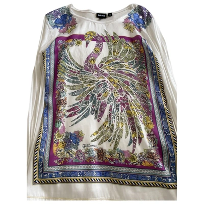 Pre-owned Just Cavalli Silk Blouse In Multicolour