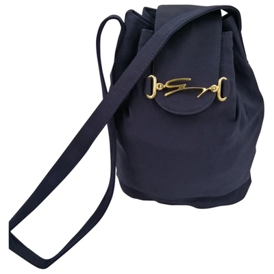 Pre-owned Genny Cloth Handbag In Blue