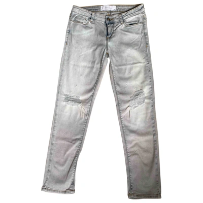 Pre-owned Iro Slim Trousers In Grey