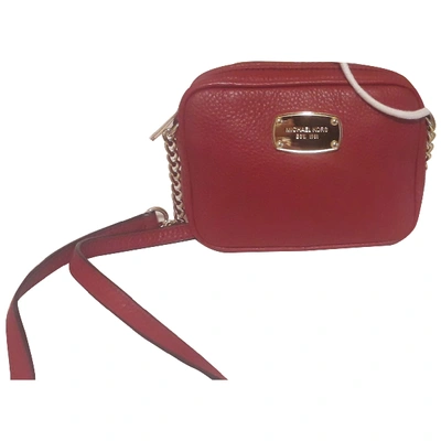 Pre-owned Michael Kors Red Leather Clutch Bag
