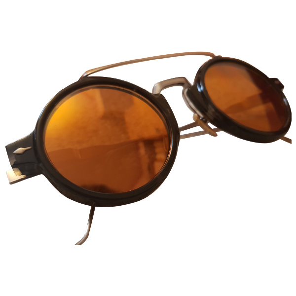 Preowned Jacquesmariemage Black Metal Sunglasses ModeSens