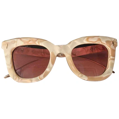 Pre-owned Jacquesmariemage Ecru Sunglasses