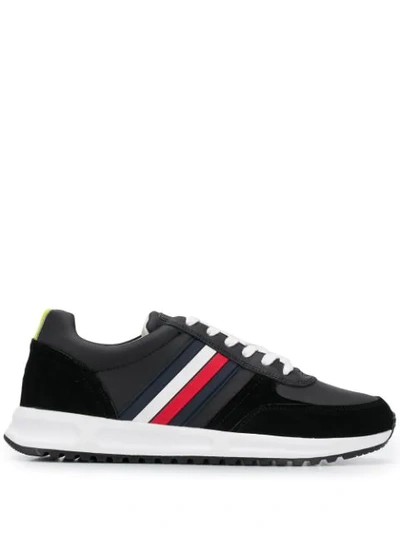 Tommy Hilfiger Signature Lace-up Sneakers In Blue
