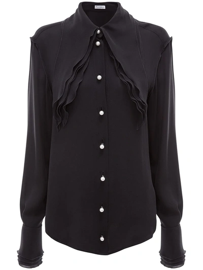 Jw Anderson Layered Blouse In Black