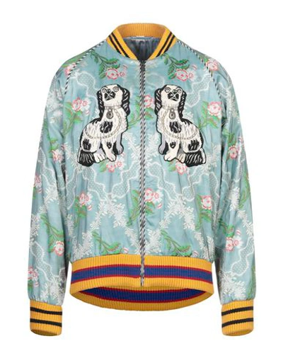 Gucci Bomber In Turquoise