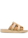Suicoke Pantoletten Mit Doppeltem Riemen In Brown