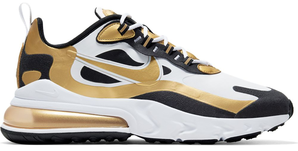 air max 270 white black metallic gold