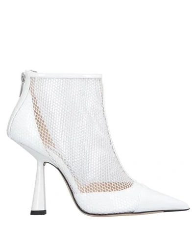 Jimmy Choo Ankle Boots In White