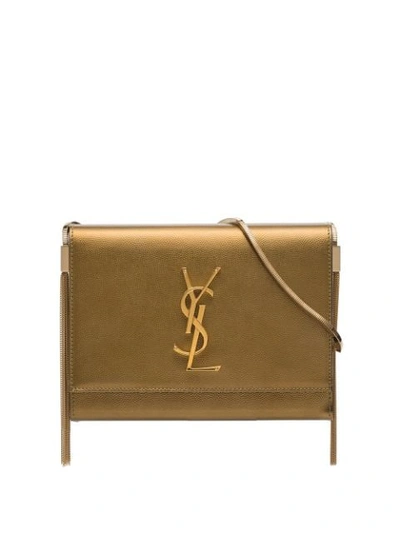 Saint Laurent Brown Kate Tassel Leather Box Bag