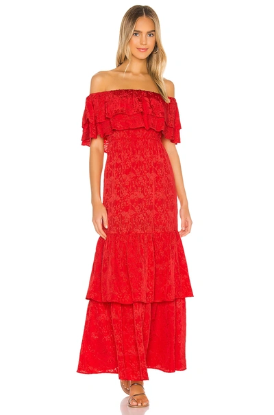 House Of Harlow 1960 X Revolve Miriana Dress In Bright Red