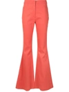 Alexis Emerson Linen Flared Pants In Pink