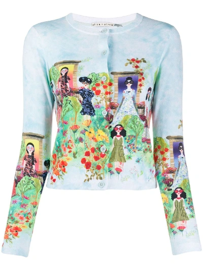 Alice And Olivia Alice+olivia Ruthy Cotton Cardigan In Multi