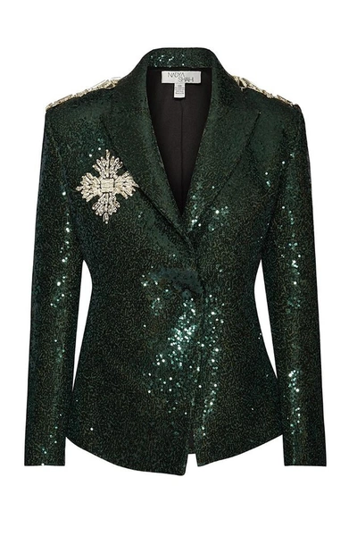 Nadya Shah Ada Emerald Green Blazer