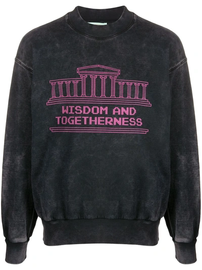 Aries Wisdom And Togetherness Sweatshirt In Black