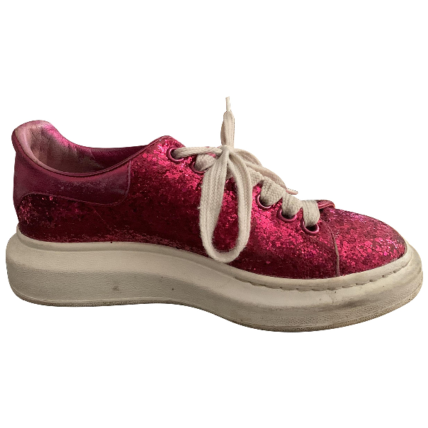 pink glitter alexander mcqueen trainers