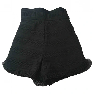Pre-owned Maje Black Polyester Shorts