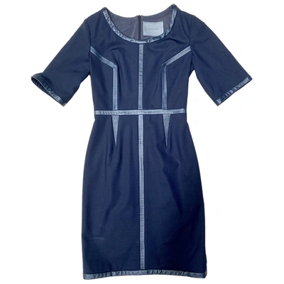 Pre-owned Lanvin Leather Mid-length Dress In Blue