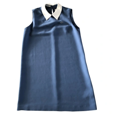 Pre-owned Lacoste Mini Dress In Blue