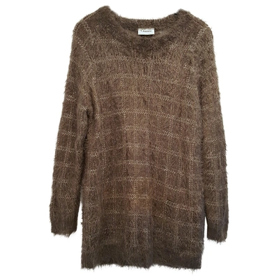 Pre-owned Ganni Jumper In Khaki