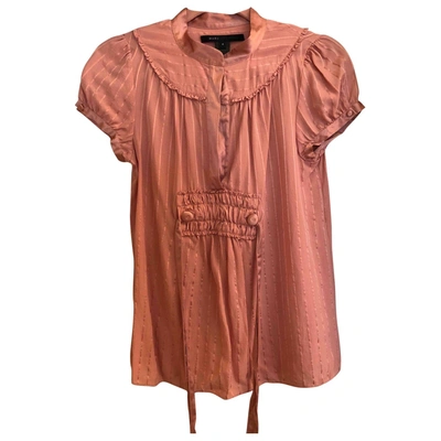 Pre-owned Marc Jacobs Silk Blouse In Pink