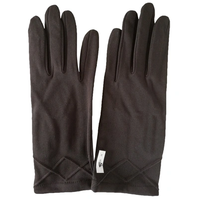 Pre-owned Ohne Titel Gloves In Brown