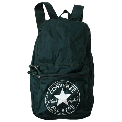 Pre-owned Converse Backpack In Green