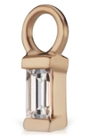 Maria Tash Diamond Baguette Earring Charm In Rose Gold