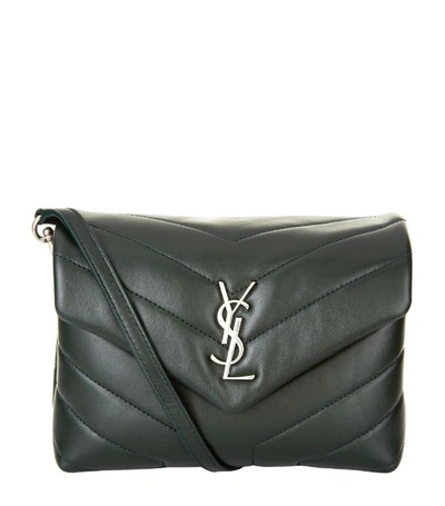 Saint Laurent Women's Toy Loulou Matelassé Leather Crossbody Bag In Black