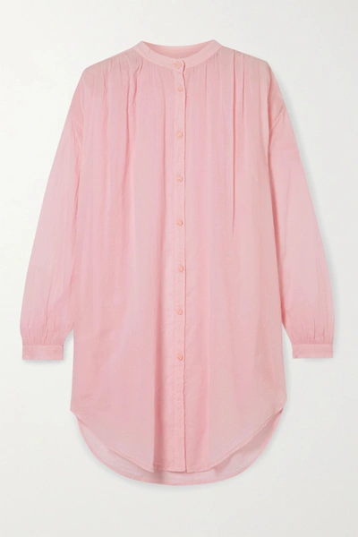 Skin Brea Oversized Cotton-voile Kaftan In Pastel Pink