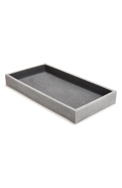 Kassatex Faux Slate Vanity Tray In Grey