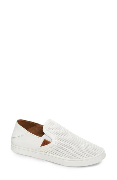 Olukai W Pehuea-wht In Bright White Fabric In Multi