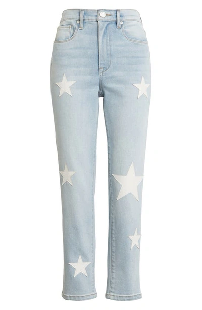 Blanknyc The Madison Star Patch Crop Jeans In Ever After