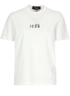 Dsquared2 Renny Fit Icon Print Jersey T-shirt In White