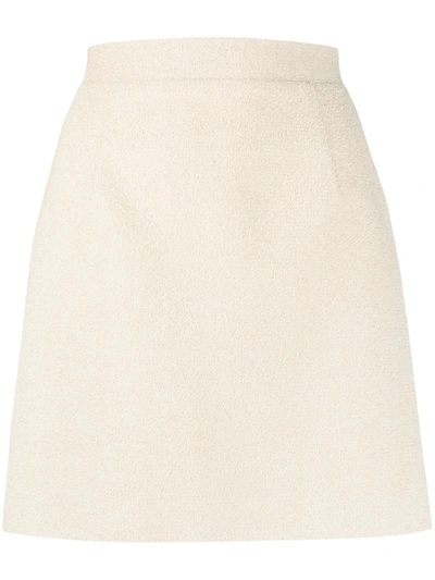Loulou Textured Mini Skirt In Neutrals